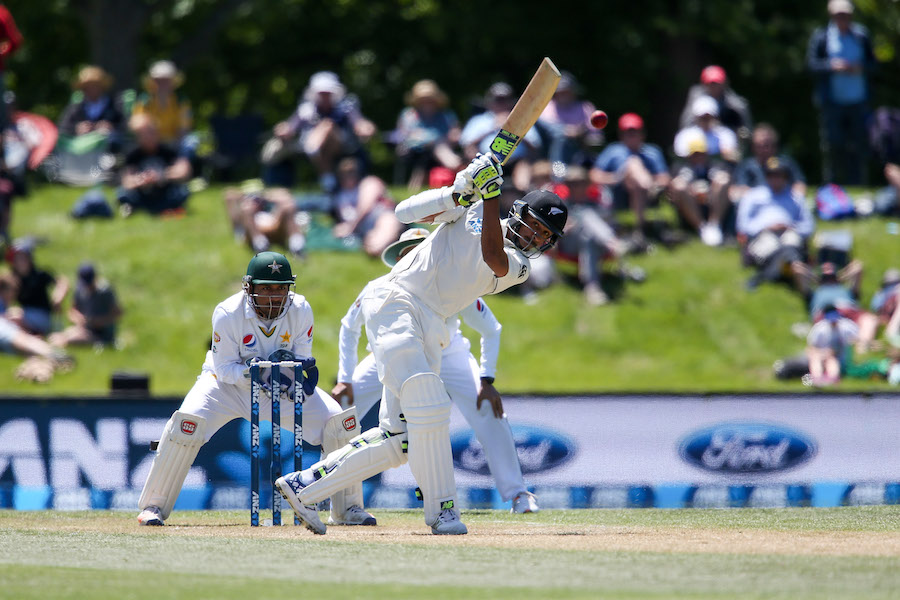 CHRISTCHURCH, NEW ZEALAND - NOVEMBER 20:  Jeet Raval of New Zealand bats during day four of the First Test between New Zealand and Pakistan at Hagley Oval on November 20, 2016 in Christchurch, New Zealand.  (Photo by Martin Hunter/Getty Images)