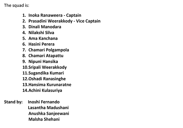 sri-lanka-womens-squad-for-the-odi-series-against-england-press-release-201698